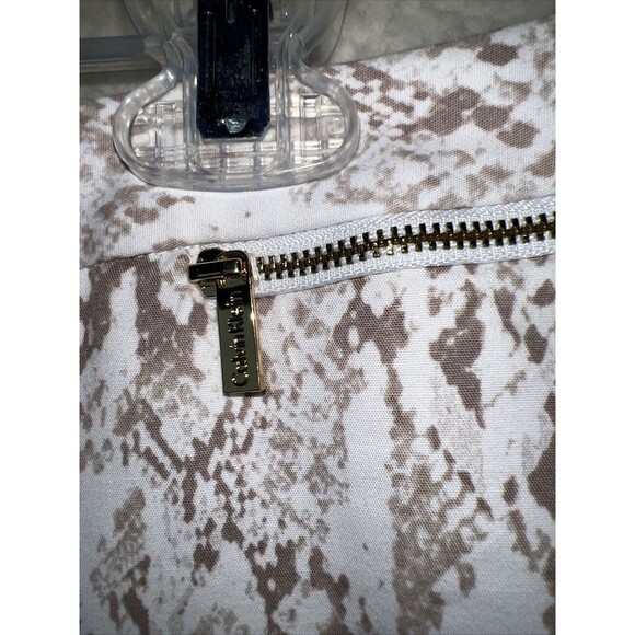 Calvin Klein Pants Size 16 Ankle Length With Snake Skin Print Zip Front Pockets - Picture 7 of 13